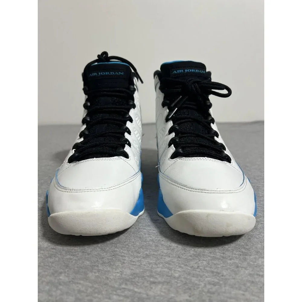 Air Jordan 9 Retro Shoes Mens Size 10 White Blue Black University UNC FQ8992-101